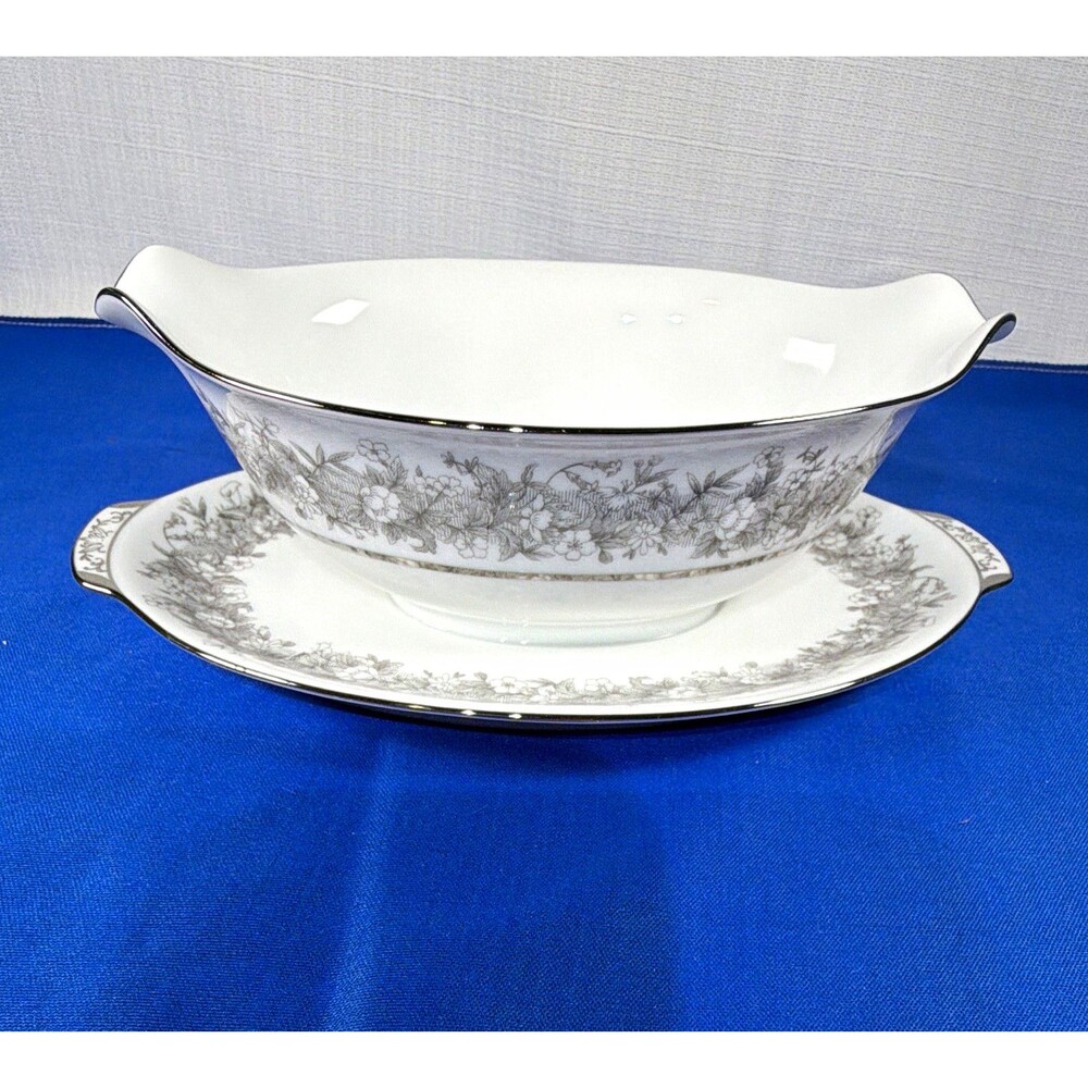 Vintage Sango Florentine Gravy Boat with Attached Underplate - Replacement Piece